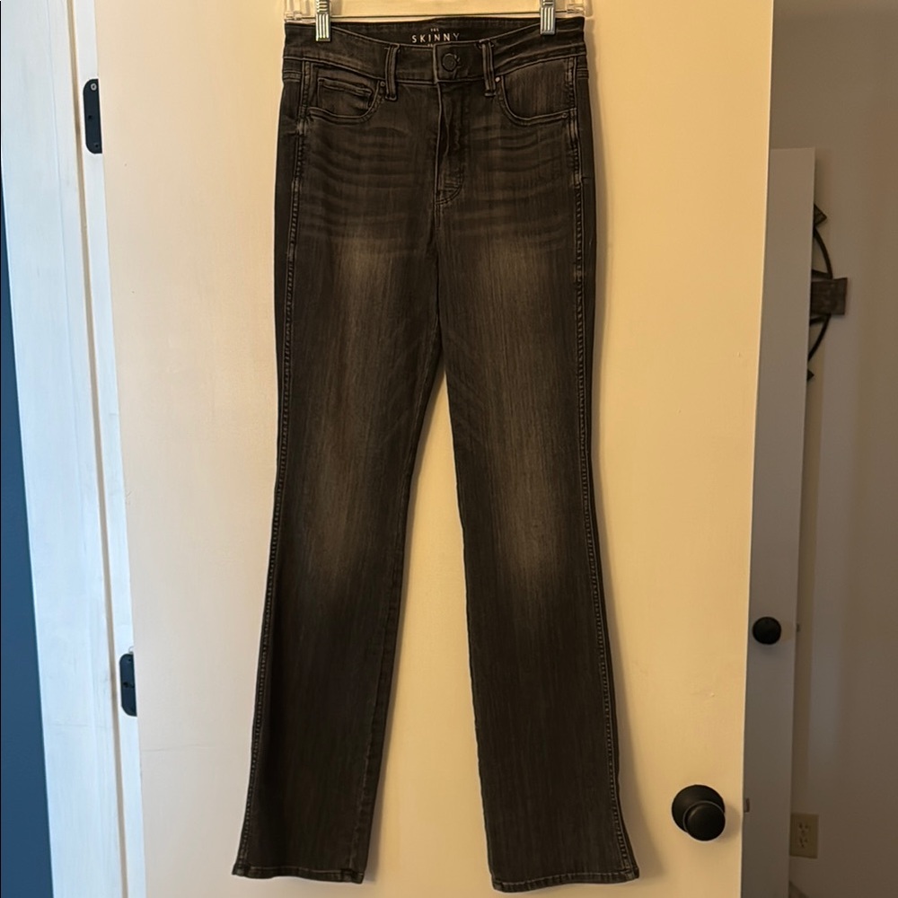 Women's Dark Gray White House Black Market Skinny Flare Jeans